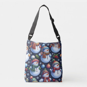 Cosy Festive Snowman Crossbody Bag