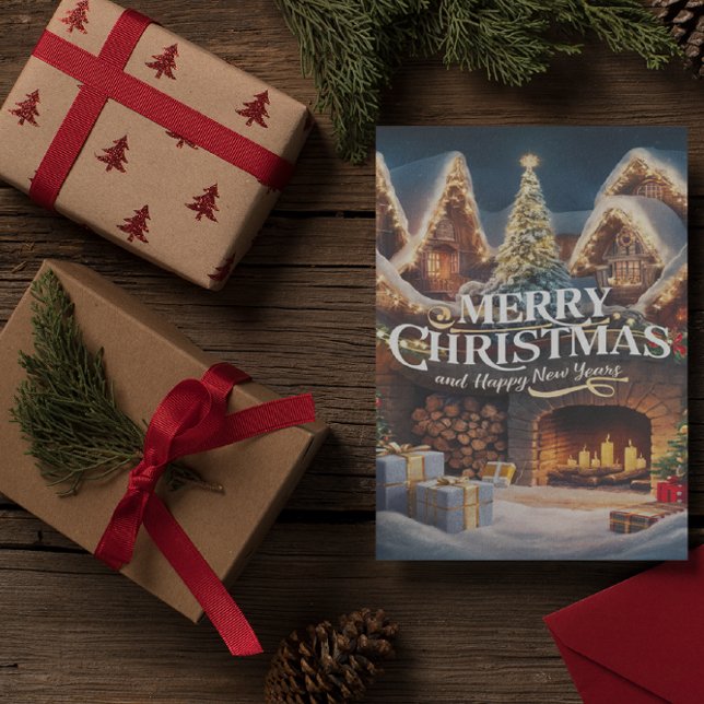 Cosy Fireplace Christmas Card  (Creator Uploaded)