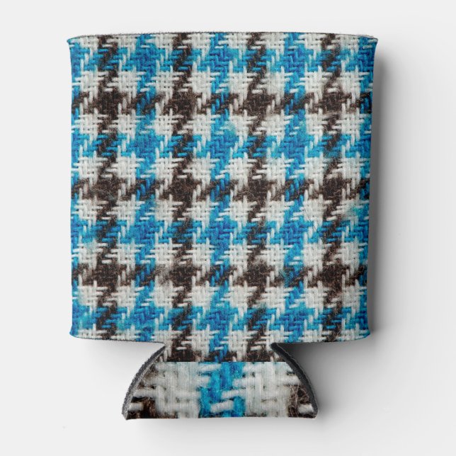 Cosy flannel fabric, textural background. can cooler (Front)