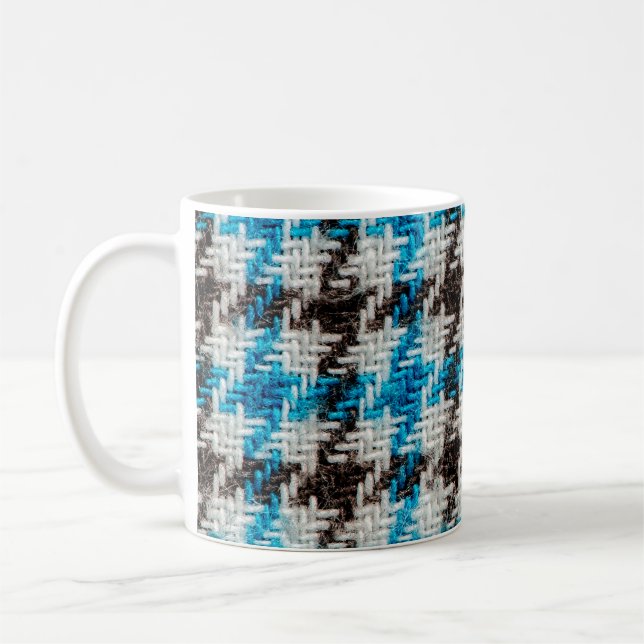 Cosy Flannel: Textured Background Coffee Mug (Left)