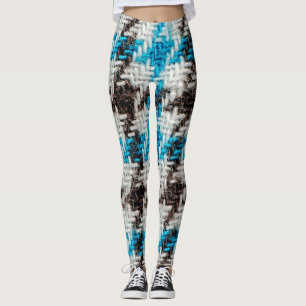 Cosy Flannel: Textured Background Leggings