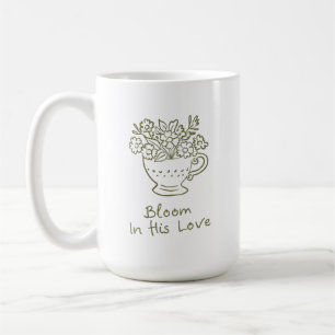 Cosy Floral Christian Encouragement Gift Aesthetic Coffee Mug