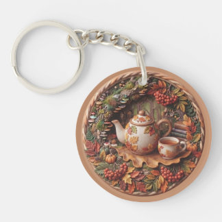 Cosy Forest Autumn 3D Clay Keychain
