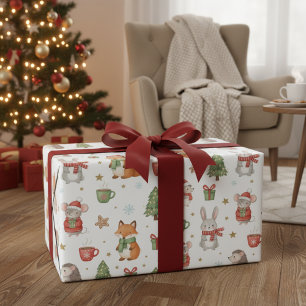 Cosy Forest Friends Holiday Gift Wrap