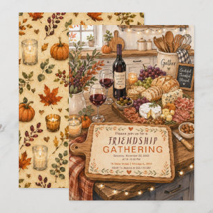Cosy Friendsgiving Gathering Invitation