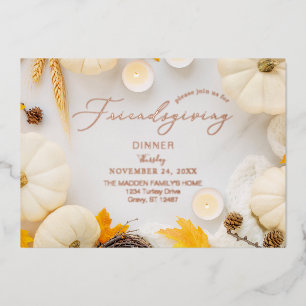 Cosy Friendsgiving Thanksgiving Pumpkin Dinner