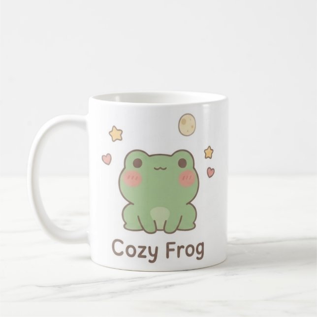 Cosy Frog Mug | Cute Kawaii Frog Cup (Left)