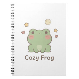 Cosy Frog Notebook Cute Kawaii Journal