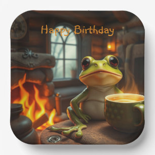 Cosy Frog Paper Plate