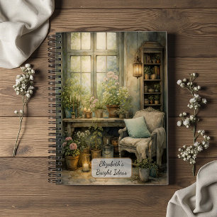 Cosy Garden Window Corner Notebook