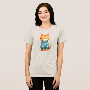 Cosy Ginger Cat in a Cloud Sweater