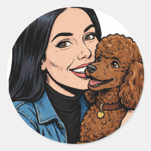 Cosy Girl either Poodle Sticker – Best Friends