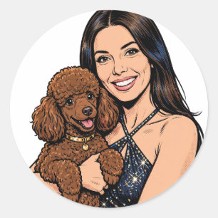 Cosy Girl either Poodle Sticker – Best Friends