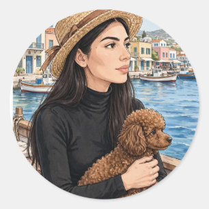 Cosy Girl either Poodle Sticker – Best Friends