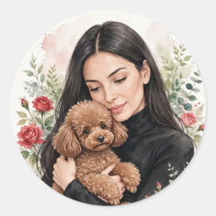 Cosy Girl either Poodle Sticker – Best Friends 
