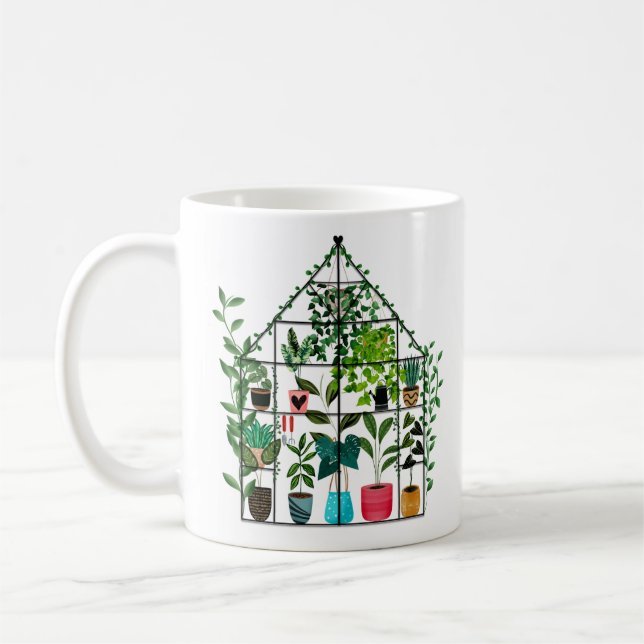 Cosy Greenhouse Coffee Mug (Left)