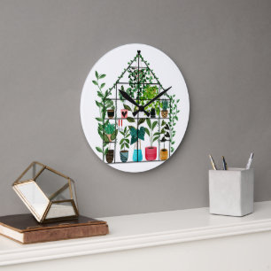 Cosy Greenhouse Large Clock