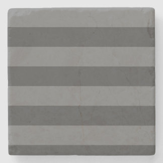 Cosy Grey Striped Stone Coaster