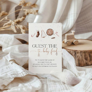 Cosy Guess the Baby Food Baby Shower Game