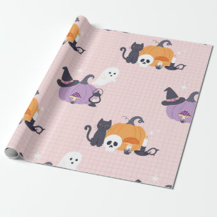 Cosy Halloween Charm Wrapping Paper