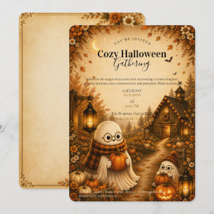 Cosy Halloween Gathering Invitation