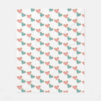 Cosy Heart-Patterned Blanket