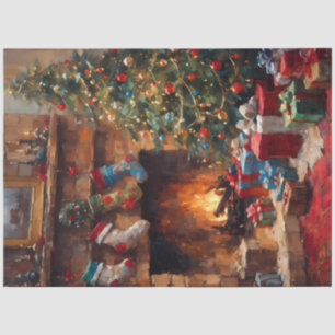 Cosy Hearth & Holiday Glow Christmas Decoupage  Tissue Paper