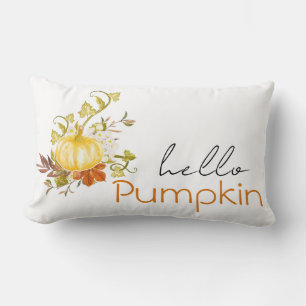 Cosy Hello Pumpkin Orange Lumbar Cushion
