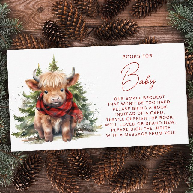 Cosy Highland Cow Farm Winter Books For Baby Enclosure Card (Creator Uploaded)