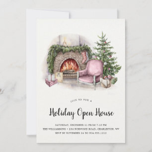 Cosy Holiday Home  Holiday Open House Invitation