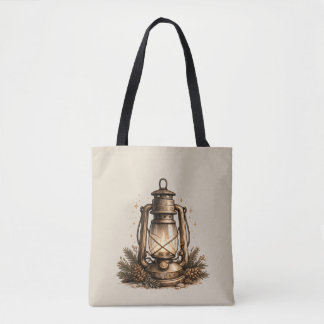 Cosy Holiday Lantern Tote Bag