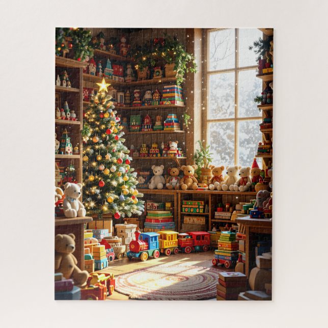 Cosy Holiday Toy Shop  Jigsaw Puzzle (Vertical)