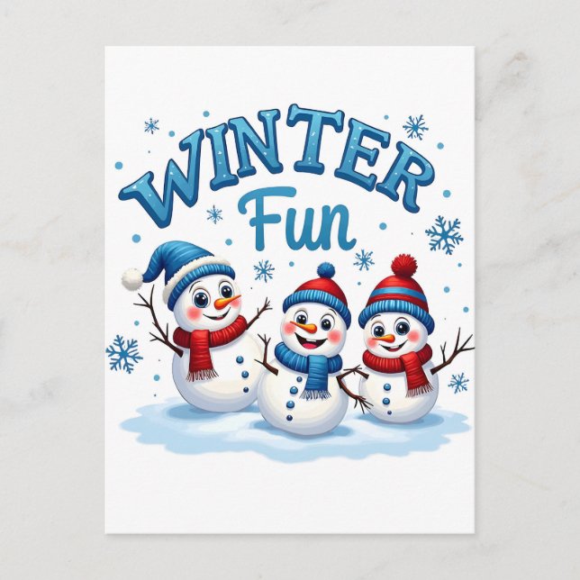 Cosy Holiday Wallpaper for Winter Magic Nights Postcard (Front)
