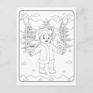 Cosy Holiday Wallpaper for Winter Magic Nights Postcard
