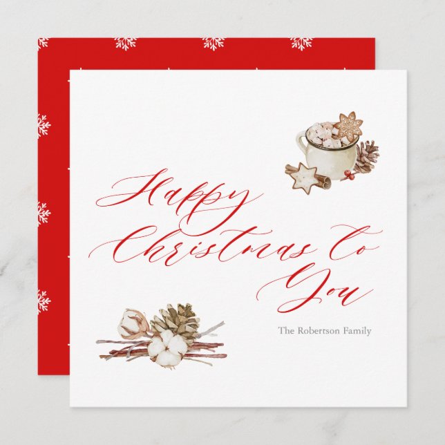 Cosy Holiday Wishes (Front/Back)