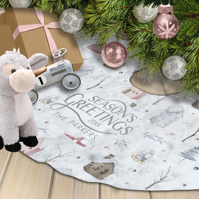 Cosy Home Christmas Pink ID985 Brushed Polyester Tree Skirt (Creator Uploaded)