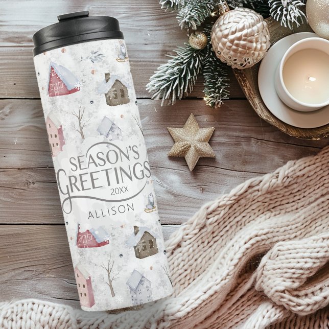 Cosy Home Christmas Pink ID985 Thermal Tumbler (Creator Uploaded)