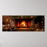 Cosy Home Fireplace Scene