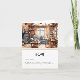 Cosy Home – Thinking of You Card | Customisable