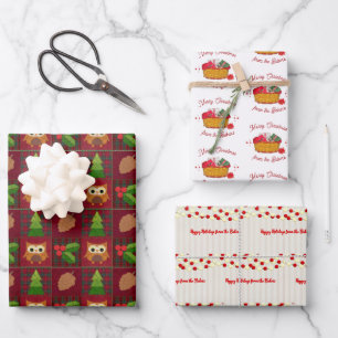 Cosy Homestyle Christmas Wrapping Paper Sheet