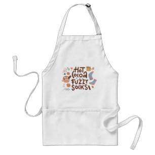 Cosy Hot Cocoa and Fuzzy Socks Design Standard Apron