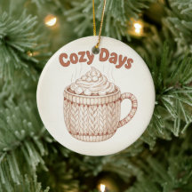 Cosy Hot Cocoa Warm Marshmallow Mug Holiday