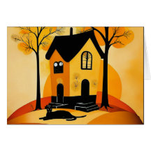 Cosy House Greeting Card