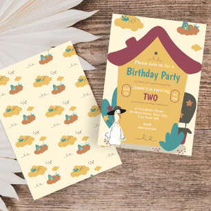 Cosy House Kids Birthday Party Invitation