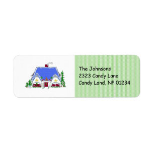 Cosy House Return Address Label