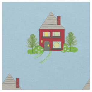Cosy Houses Fabric