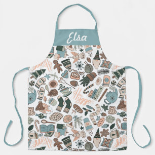Cosy Hygge Pattern Customisable Apron