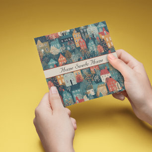 Cosy Hygge Village Nordic Folk Art, custom