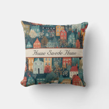 Cosy Hygge Village Nordic Folk Art, custom