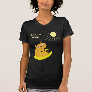 Cosy Introvert Cat Sunbeam Humour Illustration T-Shirt